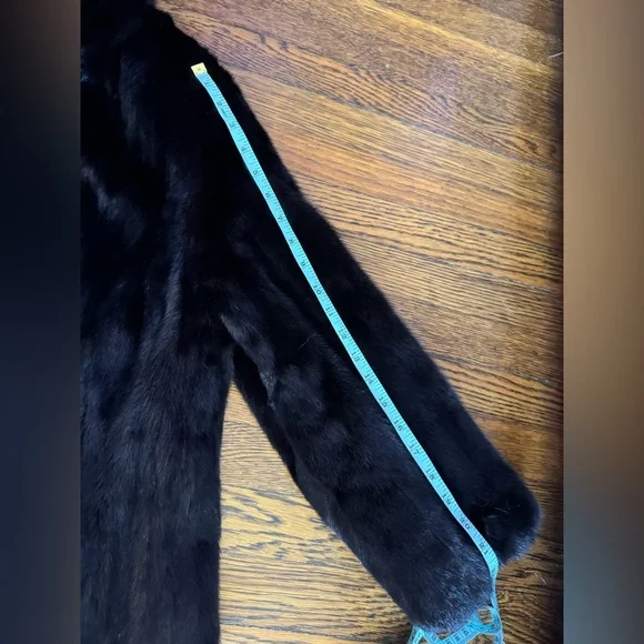 Luxurious Black Mink Fur Coat jacket Furs by Aritz - Picture 13 of 17